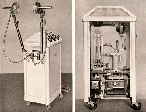 Aparato de diatermia de Reiniger, Gebbert & Schall