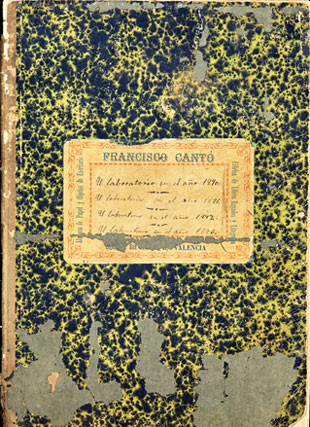 Libretas del laboratorio qumico de Vicente Peset Cervera