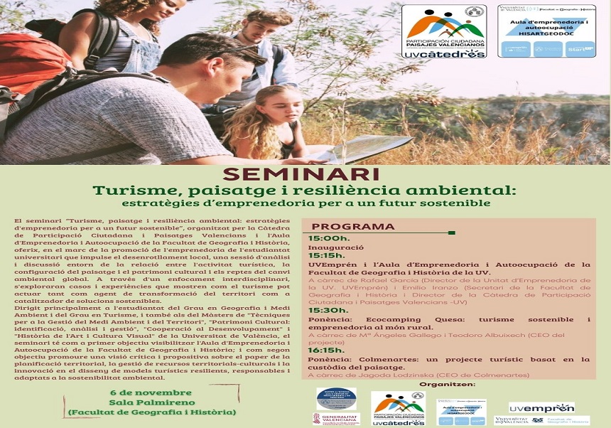 Seminari: Turisme, Paisatge i Resilència ambiental