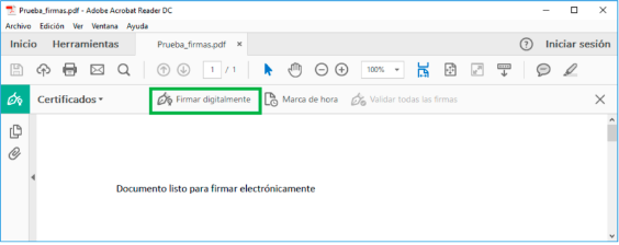Captura firmar digitalmente