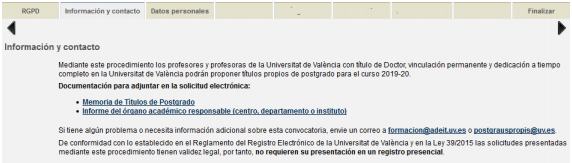 Captura texto en la pestaña de información del formulario