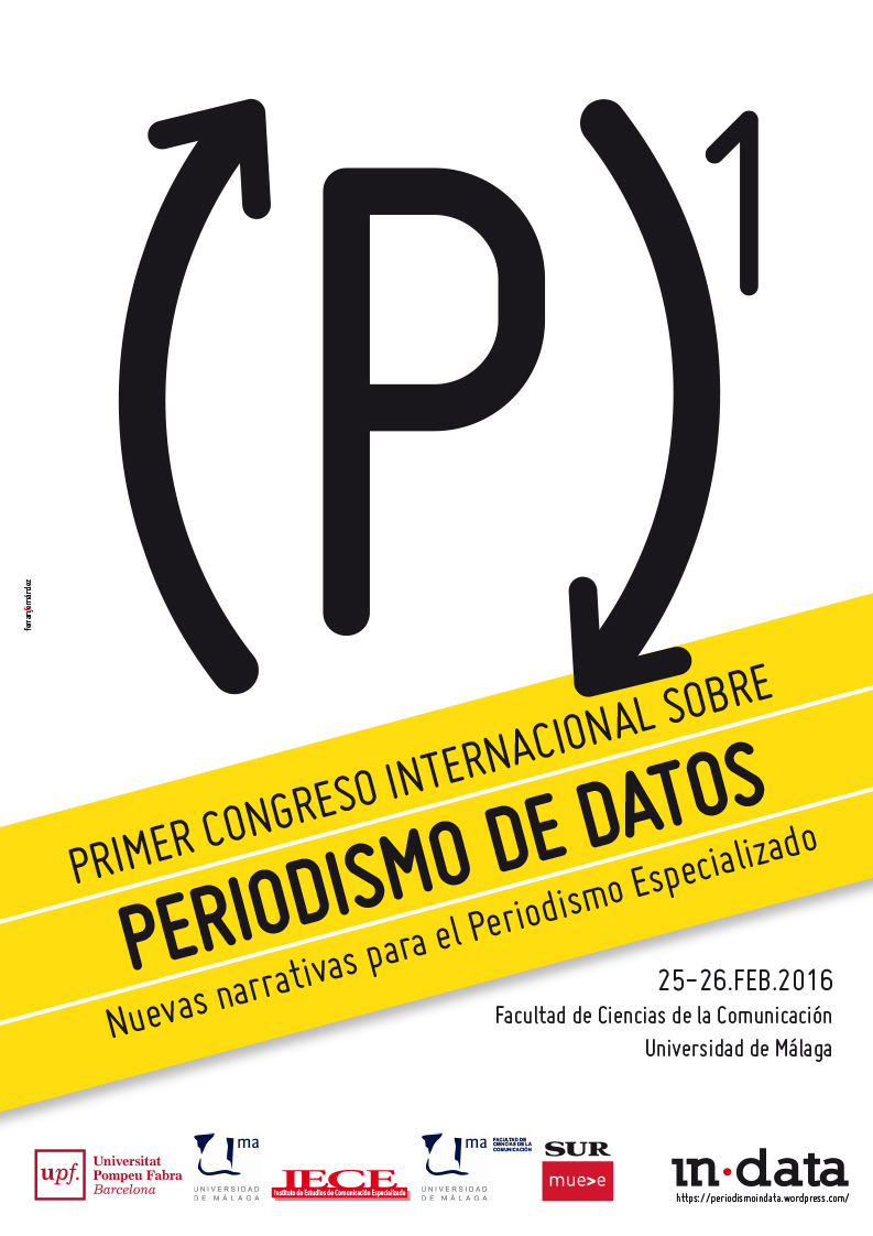 Cartel del I Congreso Internacional sobre Periodismo de Datos
