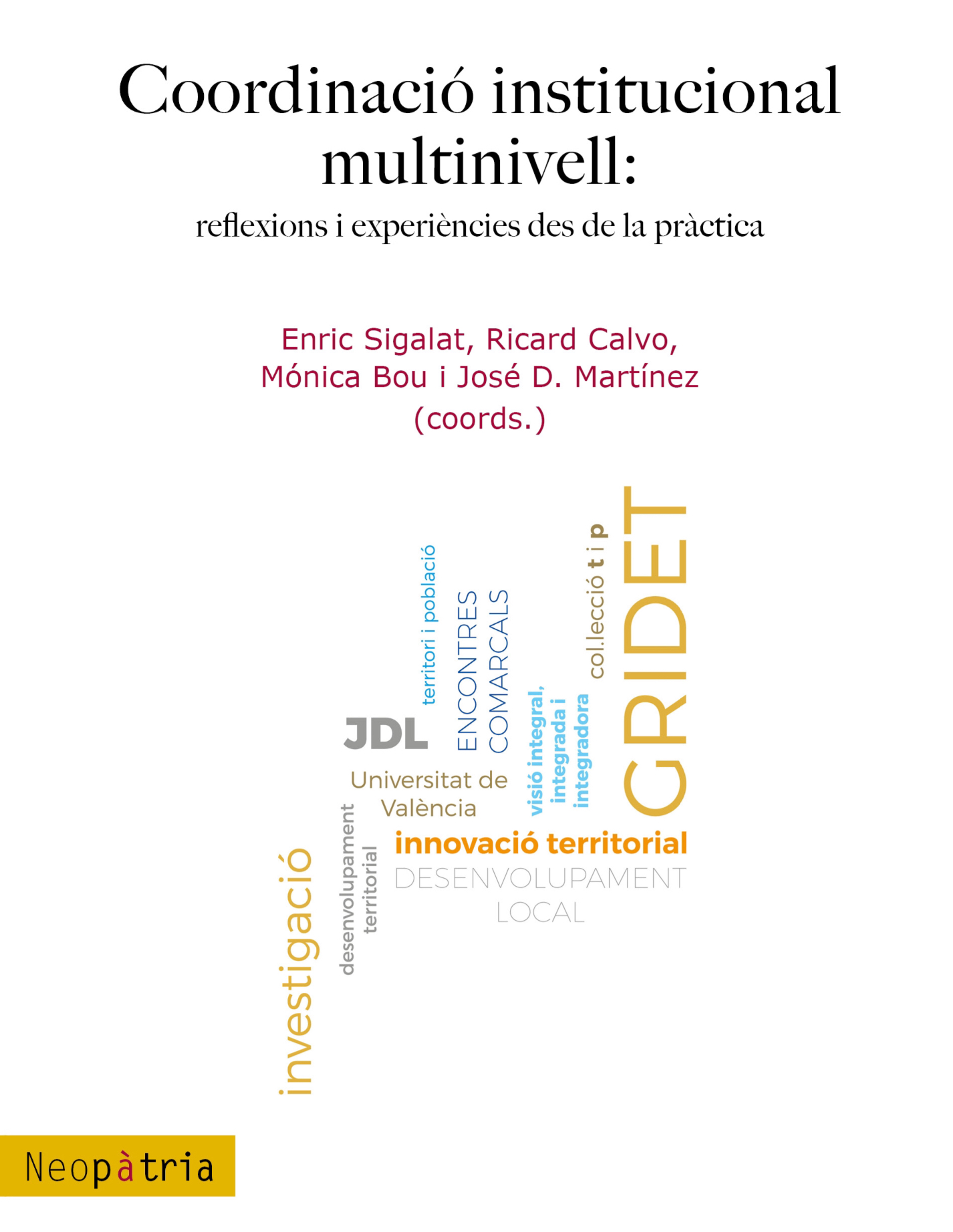 Portada Coordinació institucional multinivell 