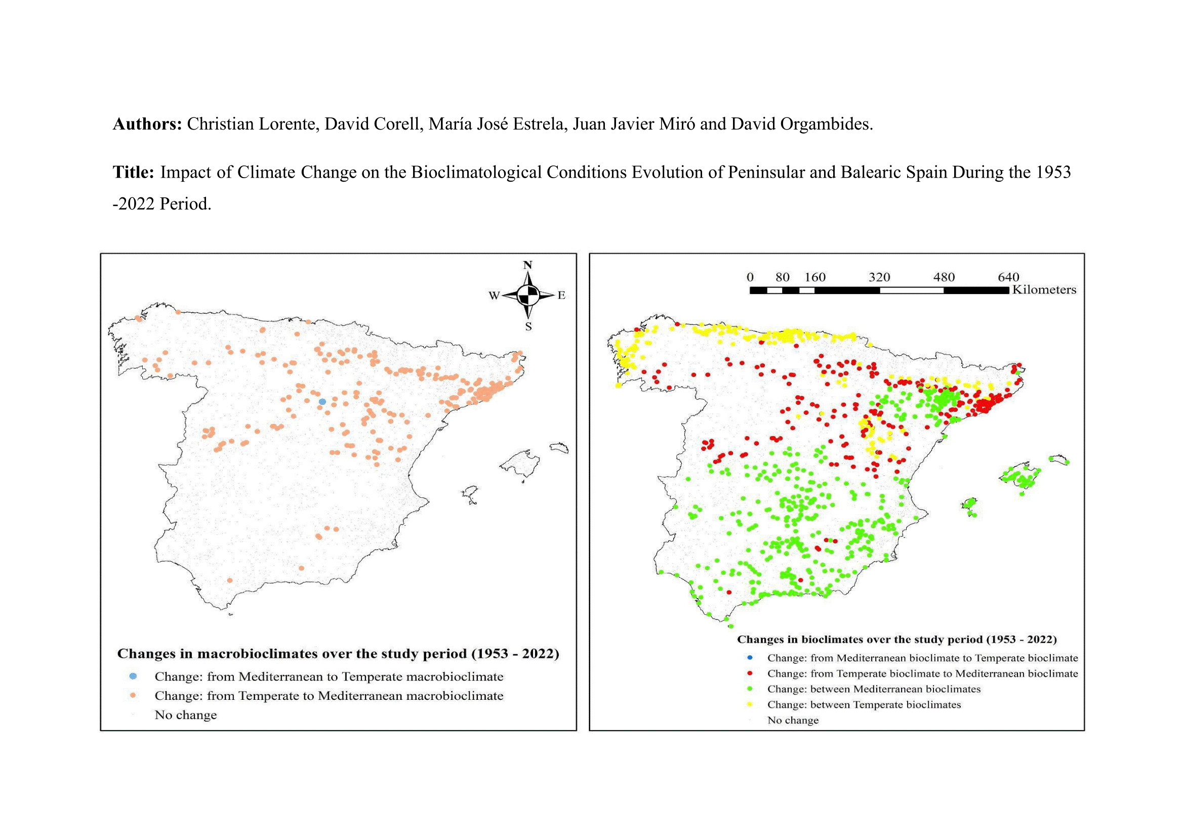 Variaciones en macrobioclimas y bioclimas