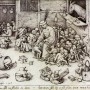 "The ass in the school", Pieter the elder Bruegel, 1556