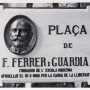 Placa de la Plaça Francesc Ferrer i Guàrdia