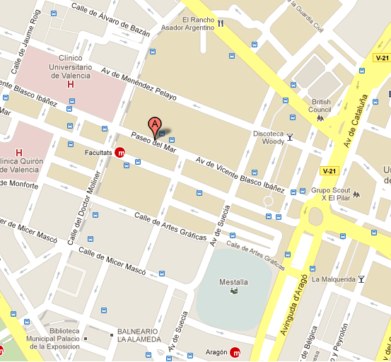 Mapa Facultad Psicolog&iacute;a