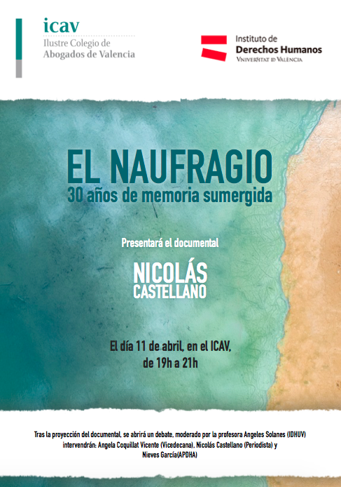 Cartel del documental "El naufragio"