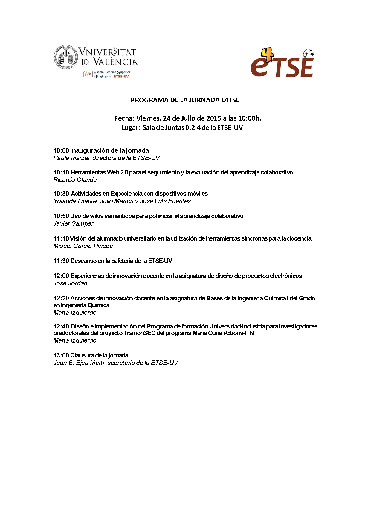 Programa jornadas