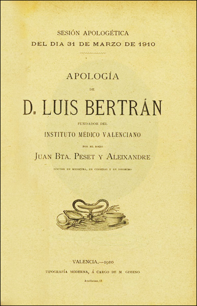 Sesión apologética dedicada a Luis Bertrán