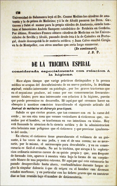 De la trichina espiral