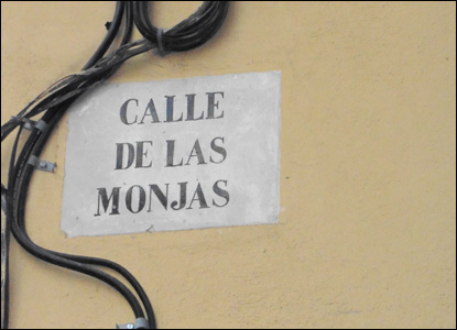 Placa Calle de las Monjas, Valencia