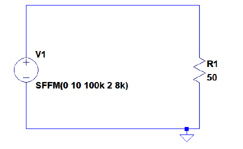 Esquema LTspice - Método SFFM