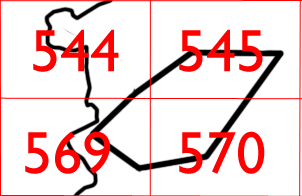 Mapa de zonas.