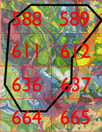 Mapa de zonas.