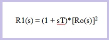 Formula del retenedor del primer orden