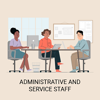 Administrative and service staff