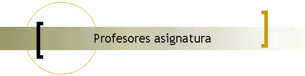 Profesores asignatura