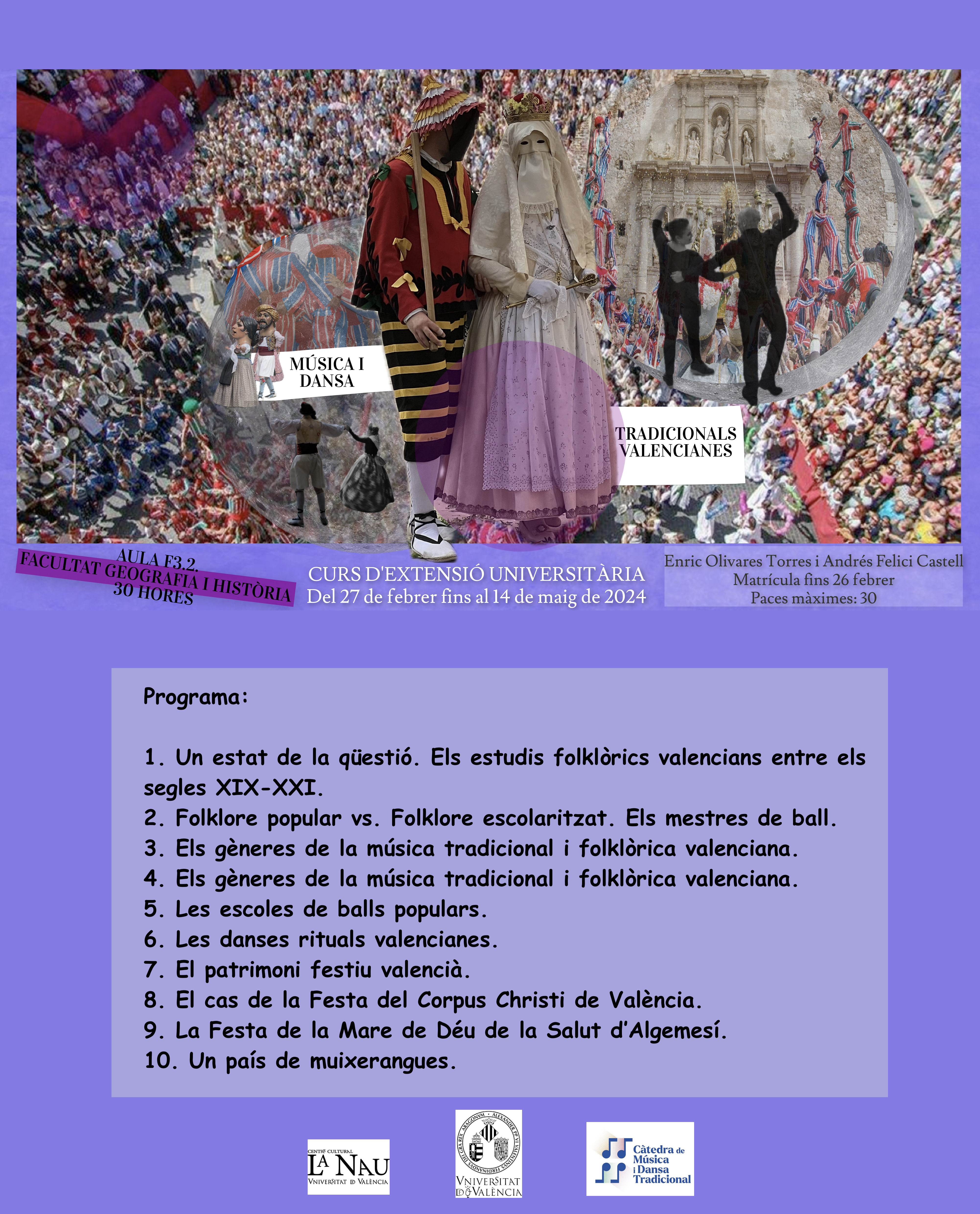 Cartell amb el programa. Clic per ampliar.