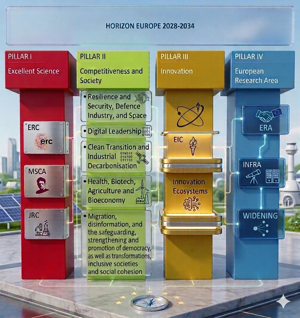 Pillars Horizon Europe 2028-2034