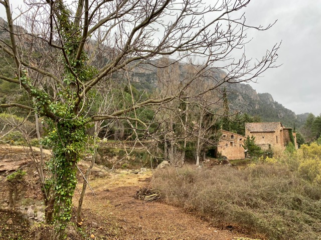 Vista de la aldea de El Molinar desde el barranco