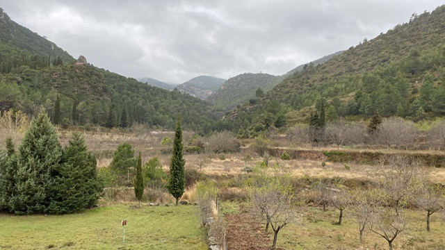 Vista hacia la zona del nacimiento del palancia