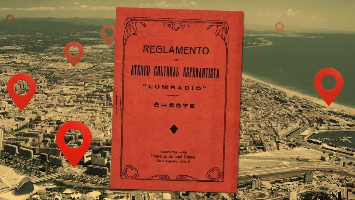Portada del Reglamento del Ateneo Cultural Esperantista Lumradio, Cheste