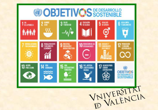 Els 17 Objectius de Desenvolupament Sostenible (ODS) pactats amb les Nacions Unides.