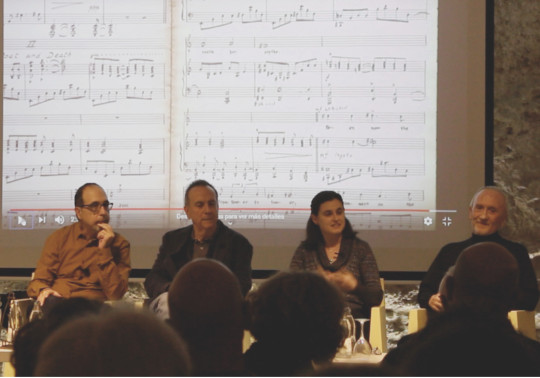 Momento de la mesa redonda sobre la obra 'The crime was in Granada'