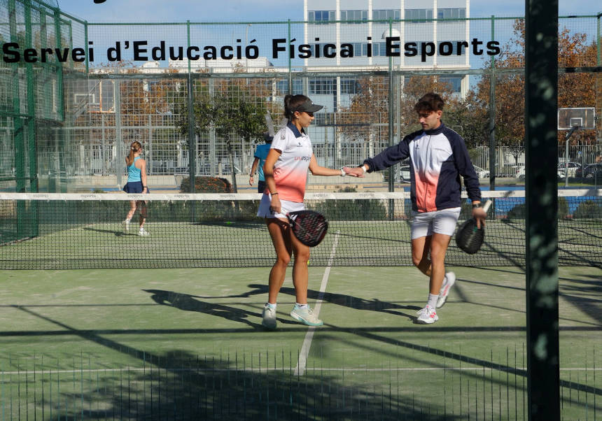 Campionat de pàdel a les instal·lacions del Campus dels Tarongers de la UV. FOTO D'ARXIU.