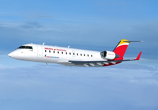 Fotografía de un avión de Air Nostrum