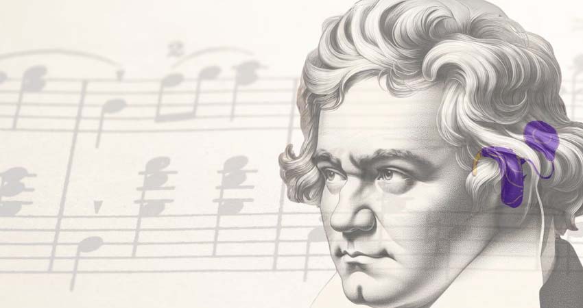 Dibujo cabeza de Beethoven
