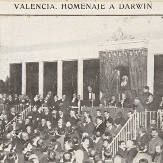  Valencia honours Darwin, Actualidades, 3 March 1909.