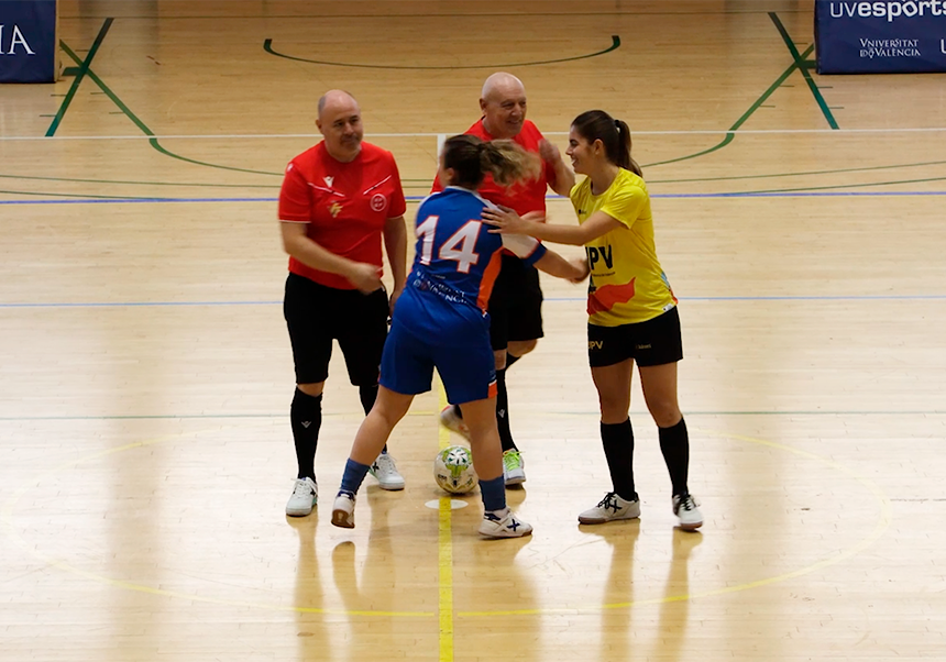 Foto de l'encontre de futbol sala