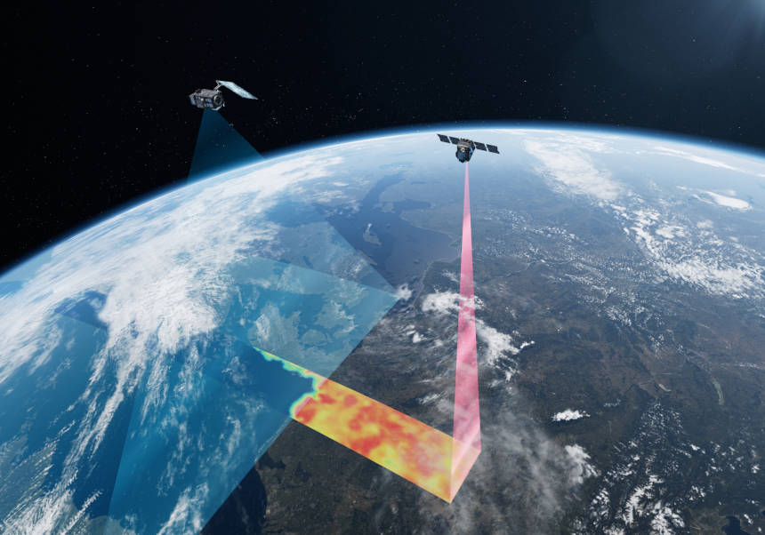 FLEX in tandem with Sentinel-3. PHOTO: ESAATG medialab.