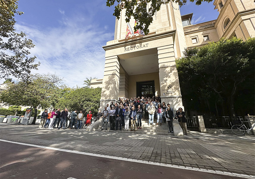 Concentració a Rectorat