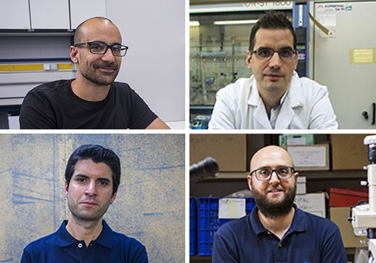 Imatge dels quatre investigadors becats