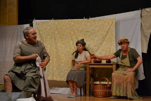 A moment of the play 'Medea en Camariñas'.