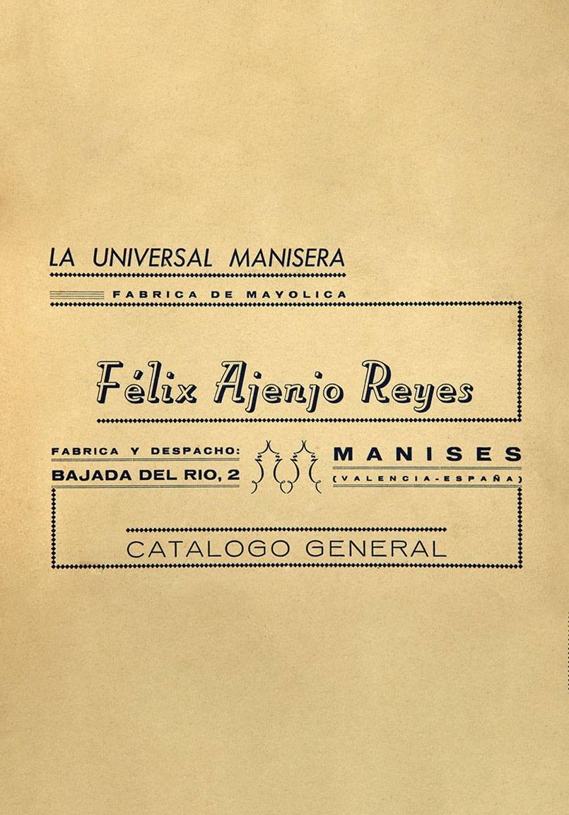 Catàleg de la fàbrica de mayólica 