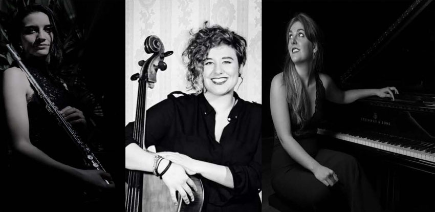 Violeta Bataller, flauta travessera. Adriana Sena, violoncel. Marina García, piano. Concerts d'Hivern. Cicle Música a la Capella. 25/032020. Centre Cultural La Nau. 19.00h