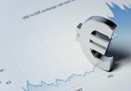 Gràfica amb logo de l'euro