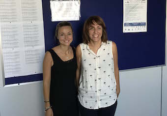 From left to right: Elisabeth Malonda Vidal and Anna Llorca Mestre.