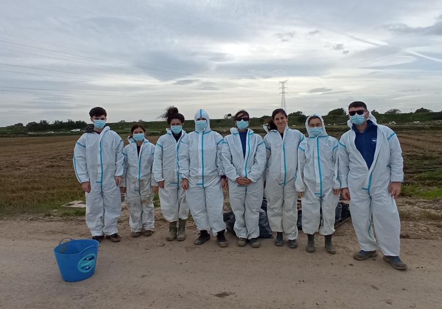Biovoluntariat Facultad de Ciencias Biológicas - Limpieza del Parque Natural de la Albufera 29 de marzo de 2025 (5 meses de la DANA)
