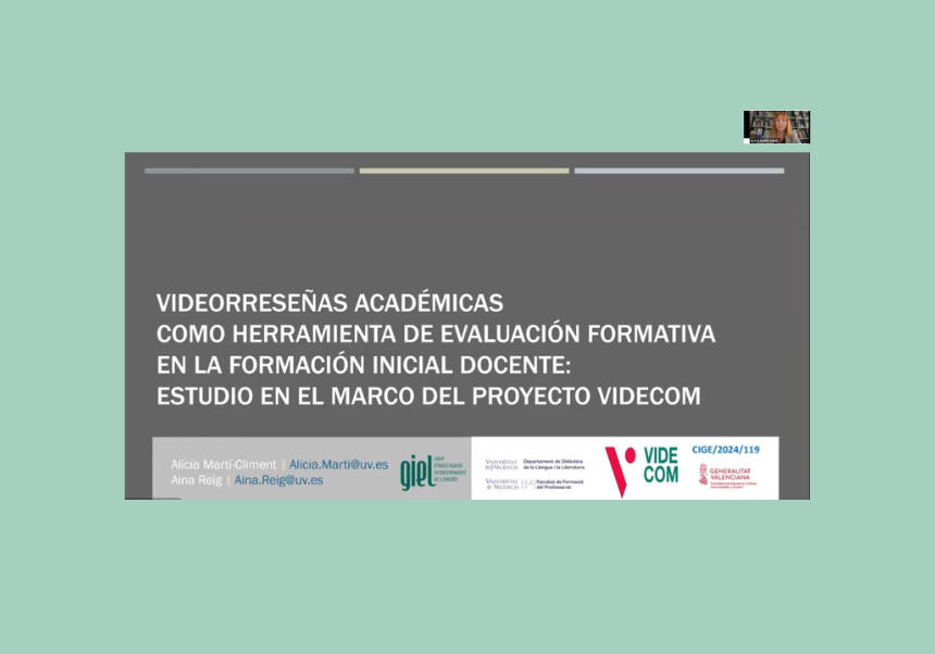 VIDECOM presenta una comunicación en e Congreso NODOS sobre vídeoreseñas académicas como herramienta de evaluación formativa