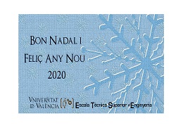 L'ETSE-UV desitja Bon Nadal i feliç 2020