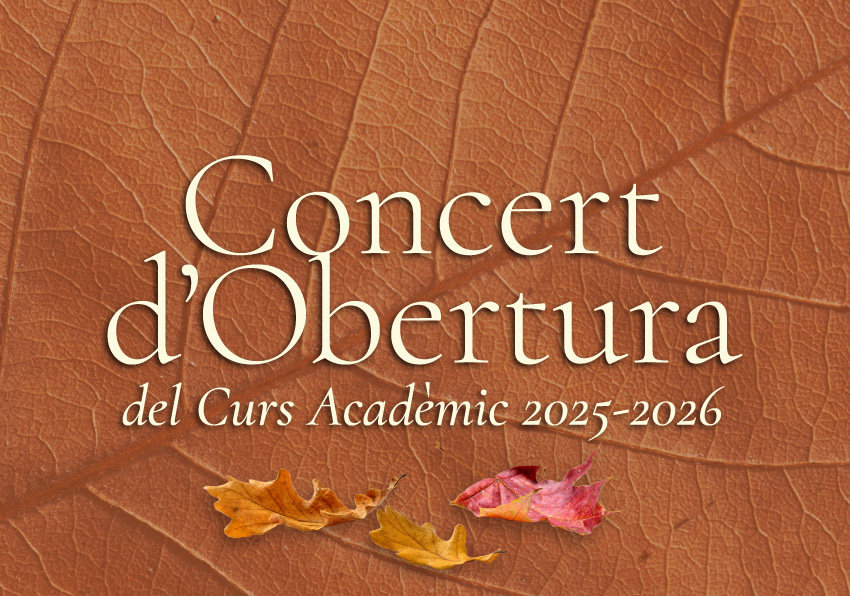 Imagen gráfica del Concierto de Apertura del Curso 2025-26 de la UV.