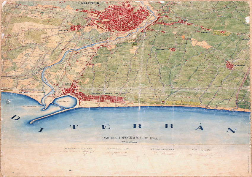 Imagen del evento:Mapa antiguo de la ciudad de València