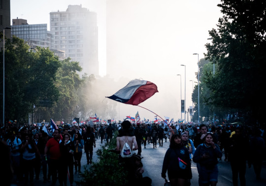 Manifestación en Chile. Foto: Juan Manuel Núñez Méndez.