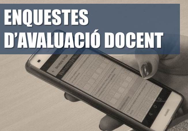 Enquestes d'avaluació docent