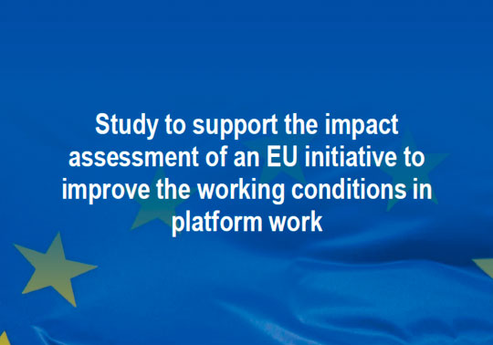 Study to support the impact assessment of an EU initiative to improve the working conditions in platform work